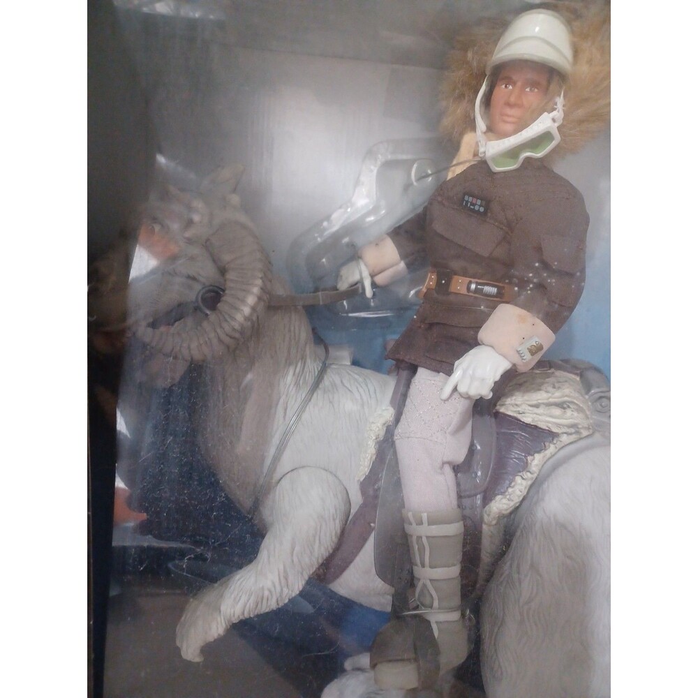 NEW DAMAGED BOX Star Wars Action Figure Han Solo Tauntaun 12" Kenner Collector E - Picture 6 of 12